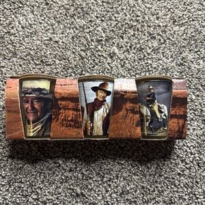 2012 Official John Wayne The Duke Shot Glasses Set of 3 Original Packaging New